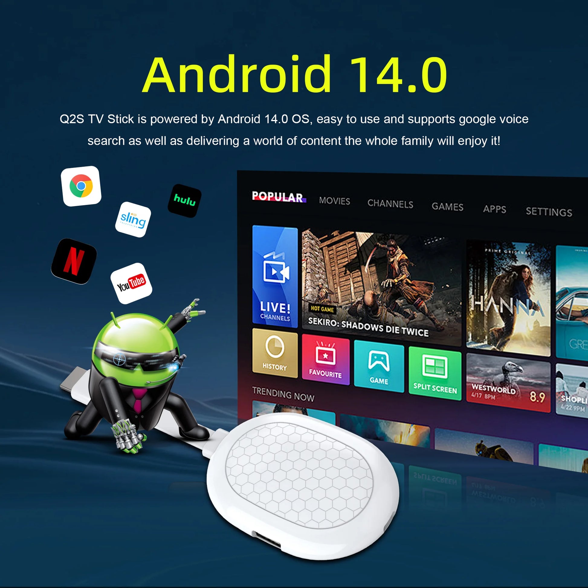 Valu Android 14 TV Stick Q2S