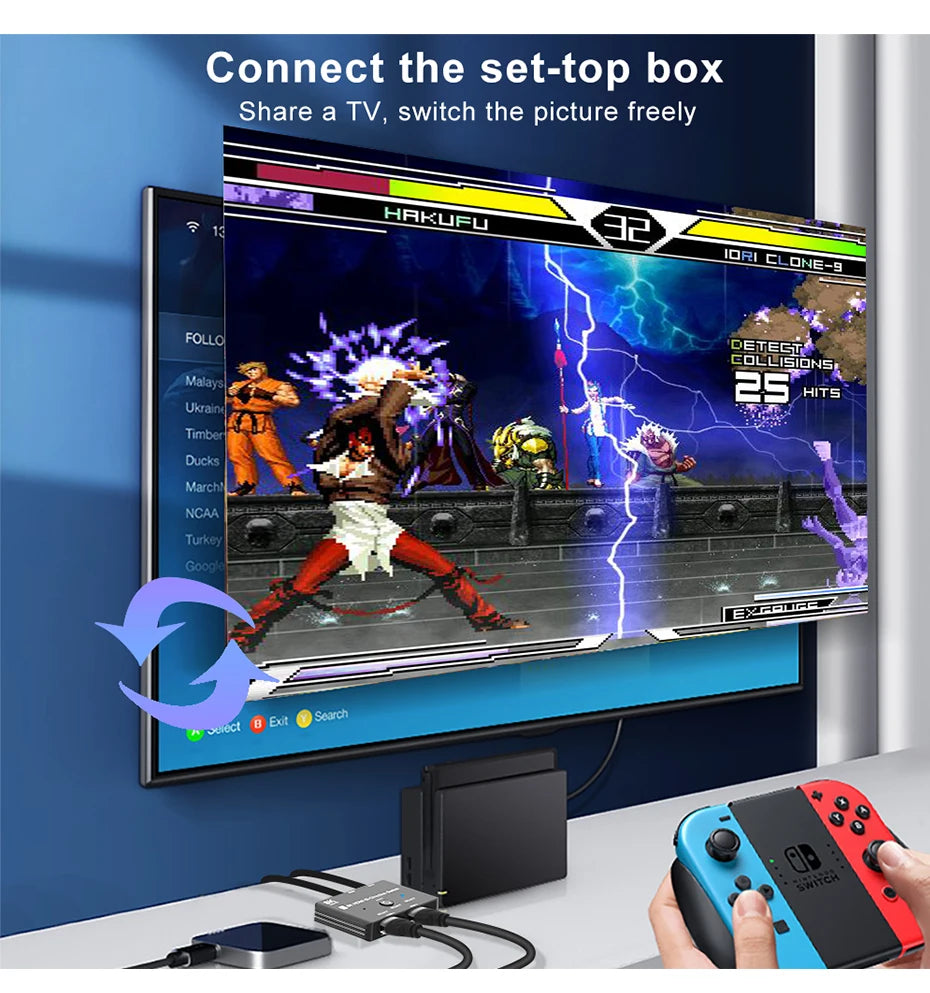 Valu 8K HDMI Switch 2-in-1 or 1-in-2