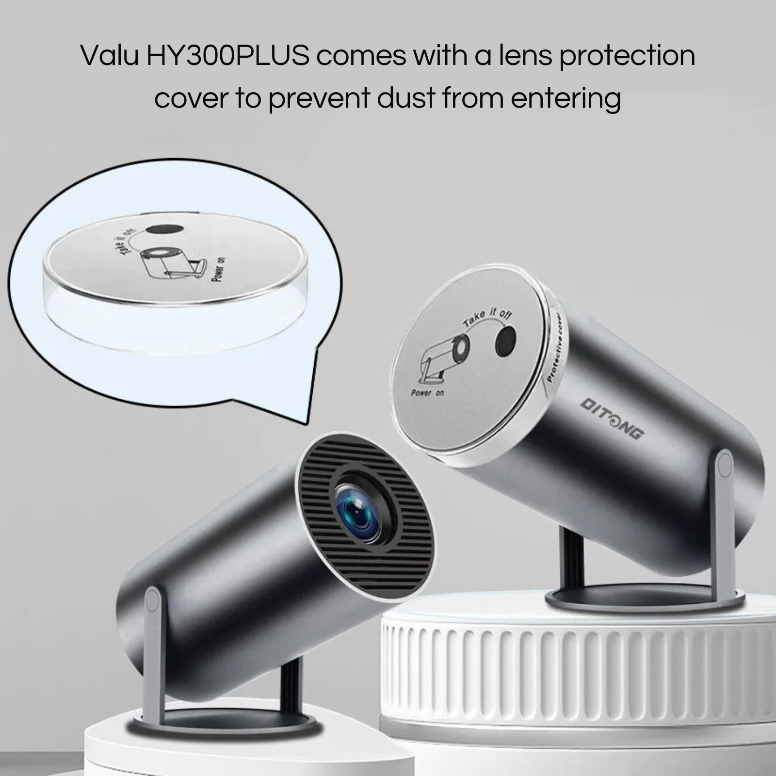 Valu HY300 Plus Mini Projector – 4K Support