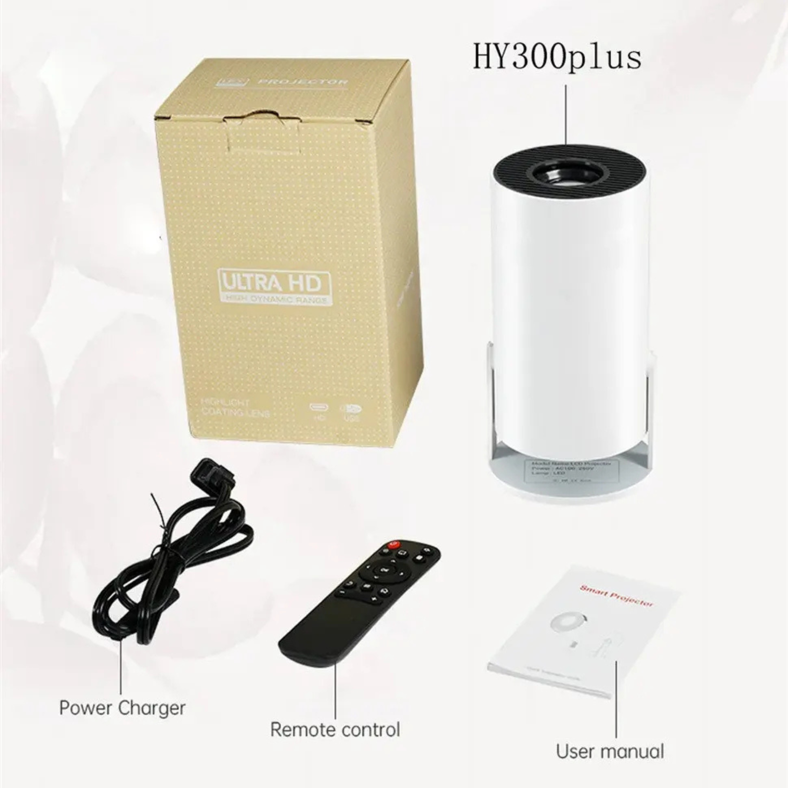 Valu HY300 Plus Mini Projector – 4K Support