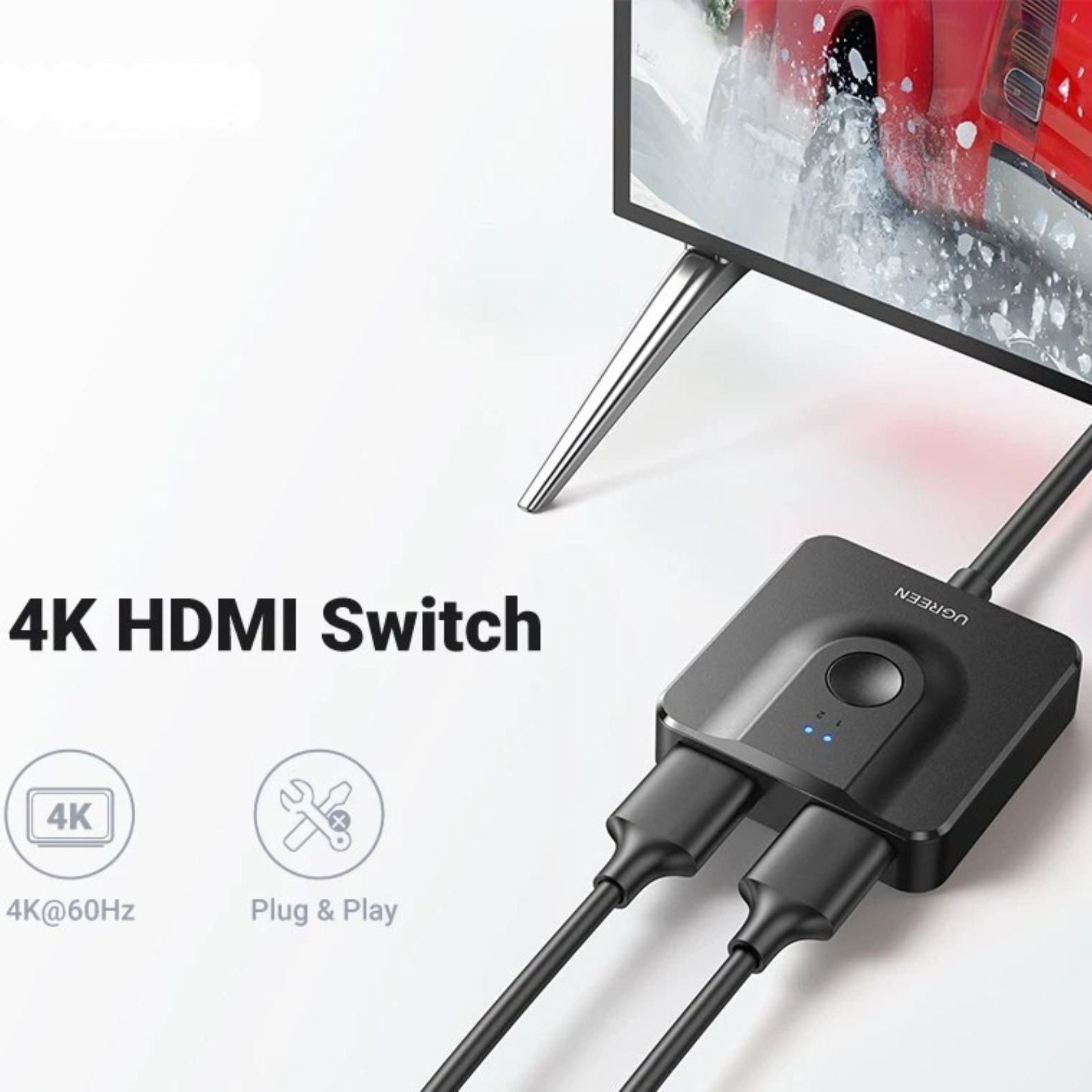 Valu HDMI Switch 4K 60Hz 2-in-1 Output