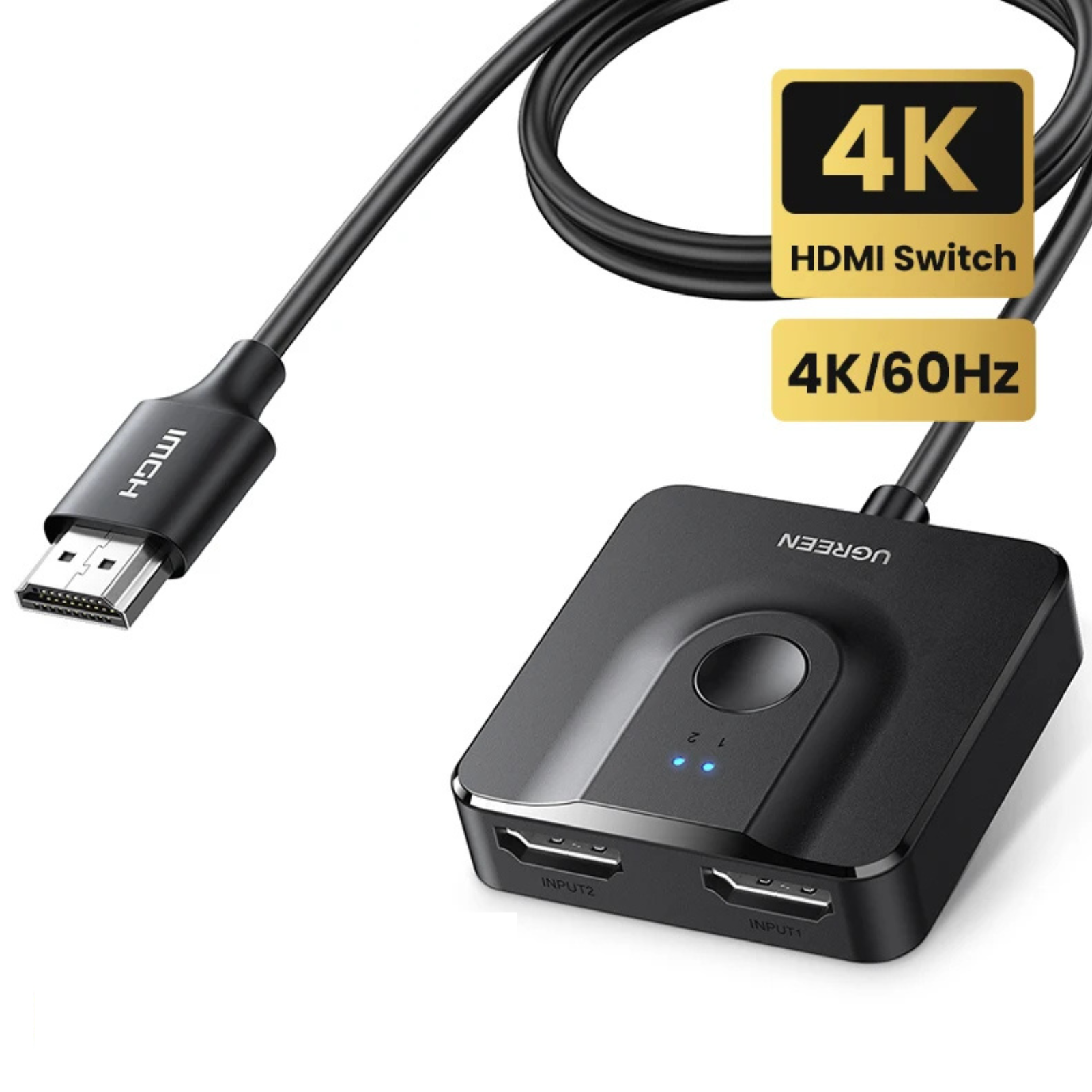 Valu HDMI Switch 4K 60Hz 2-in-1 Output