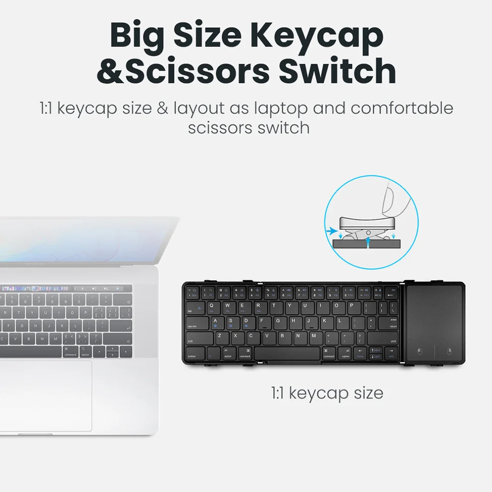 Valu Foldable Wireless Keyboard with Touchpad