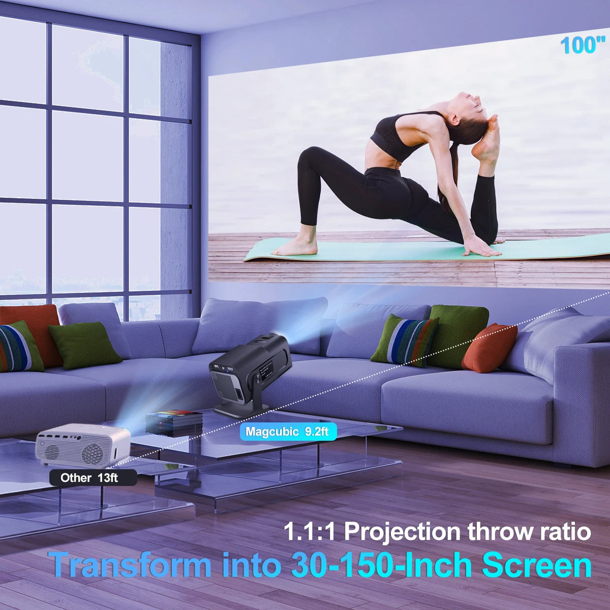 Valu HY320 Mini Projector – Native 1080P