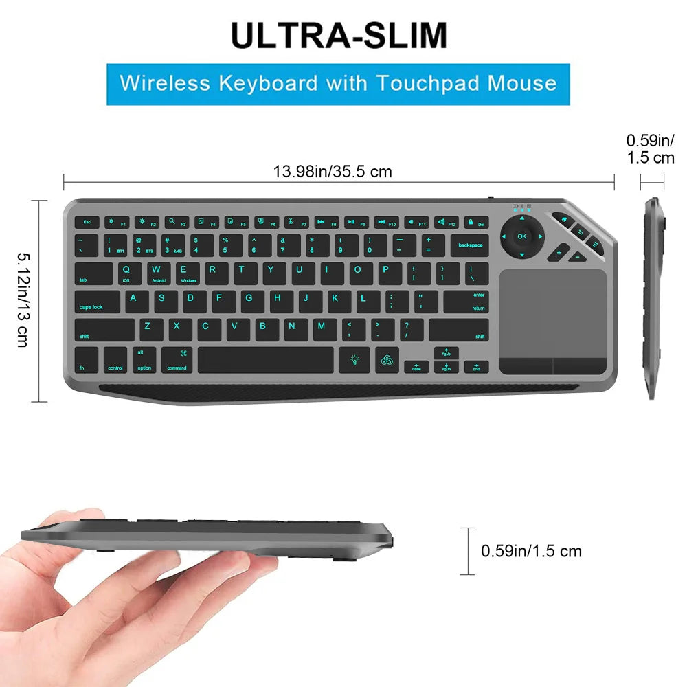 Valu Wireless Bluetooth Keyboard with Touchpad