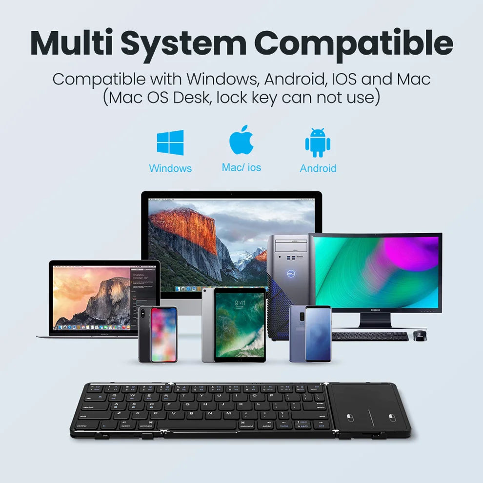 Valu Foldable Wireless Keyboard with Touchpad