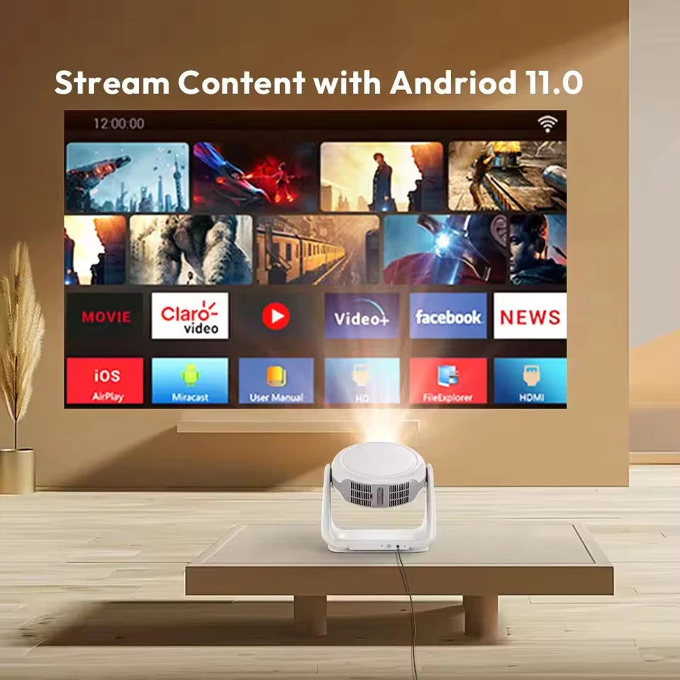Valu Smart Projector with WiFi6 &amp; Android 11