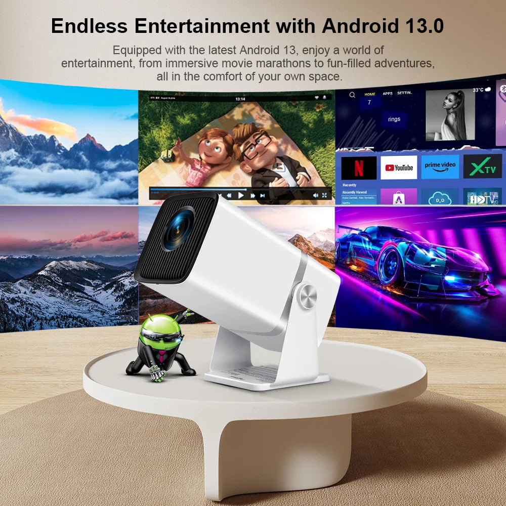 Valu TD80W 4K Android Projector – Full HD FHD, WiFi, 3D 