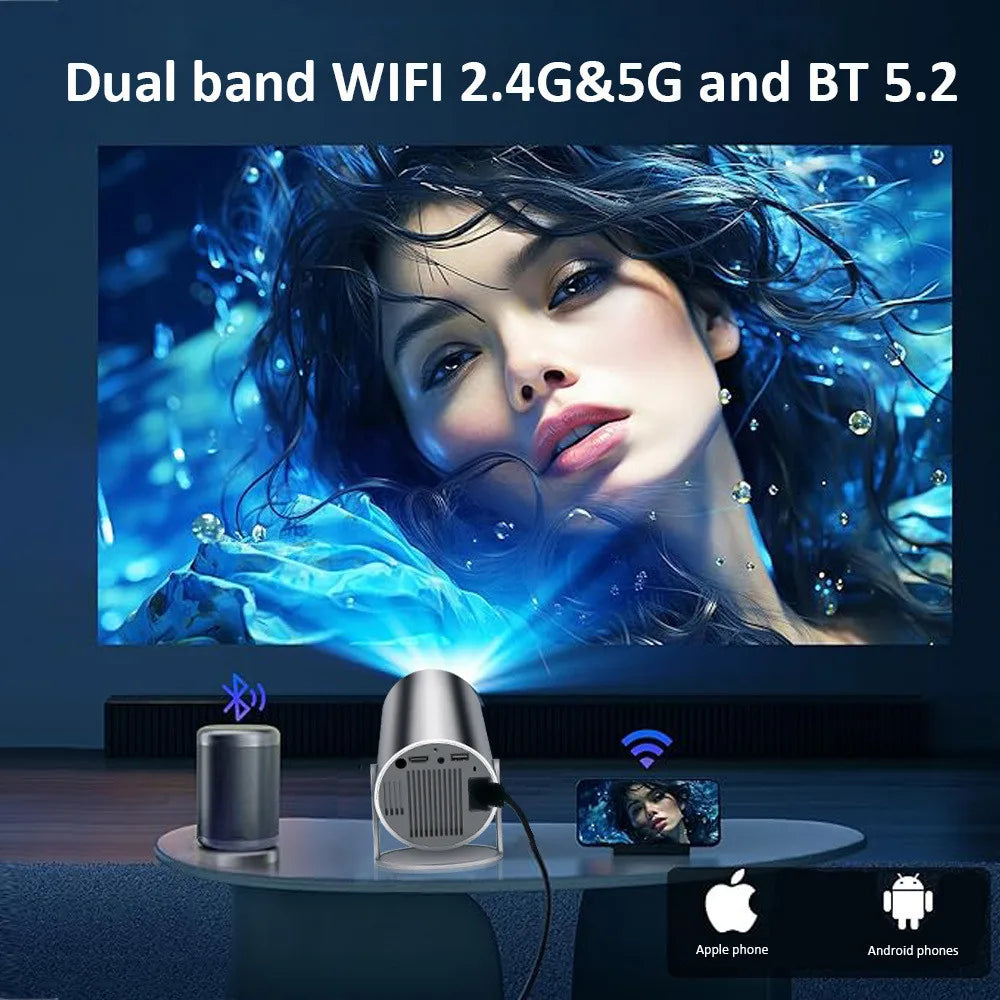 Valu HY300 Plus Mini Projector – 4K Support
