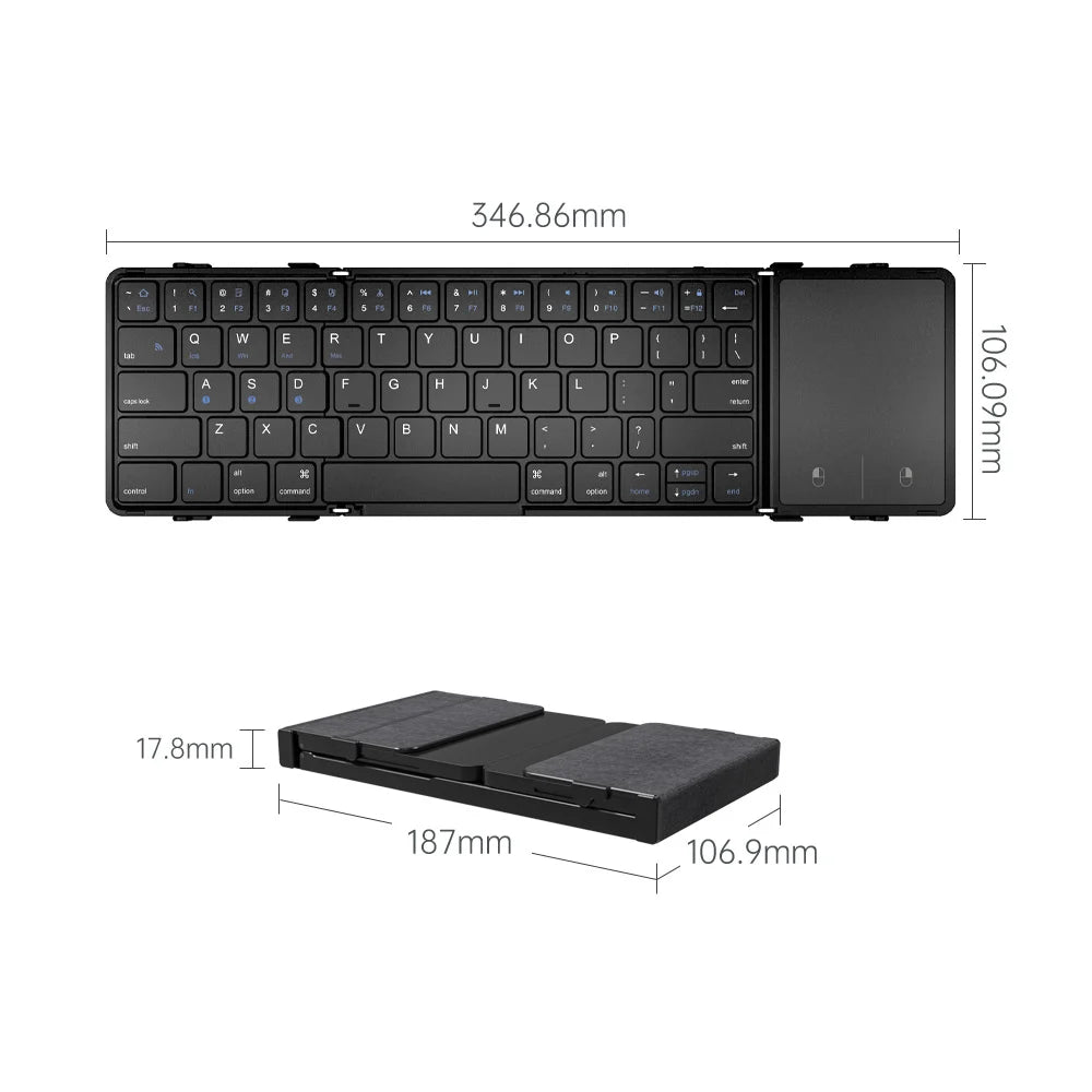 Valu Foldable Wireless Keyboard with Touchpad